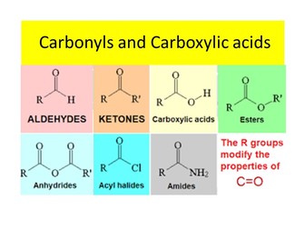 OCR A-level Chemistry - Carbonyls and carboxylic acids