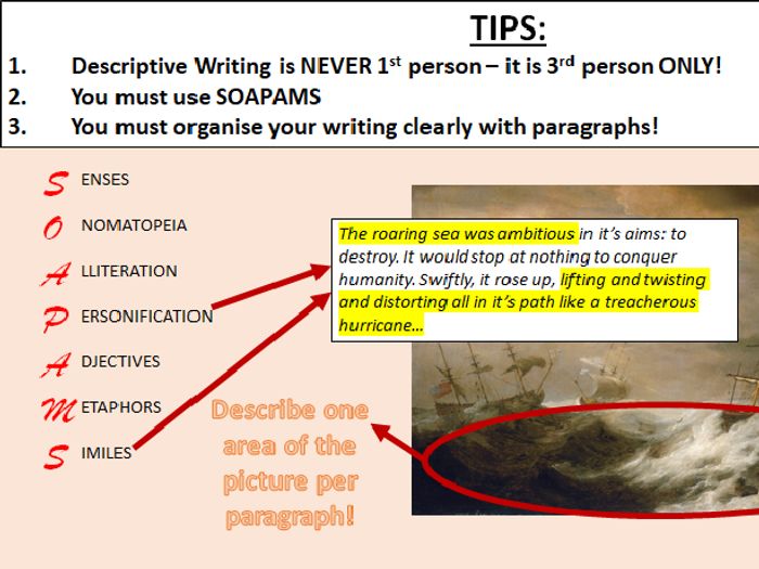 Descriptive Writing - AQA English Language Paper 1: Section B ...