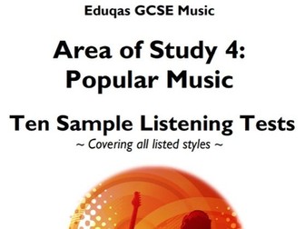 Eduqas GCSE Music - AoS4 Popular Music - 10 Sample Tests