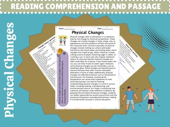 Exploring Physical Changes: Engaging Reading Passage with Questions for Learning