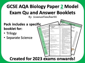 AQA GCSE Biology Paper 2 Revision Booklet