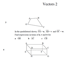 GCSE Maths Revision Vectors 2 | Teaching Resources