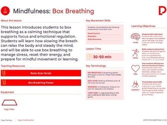 Box Breathing Lesson Plan