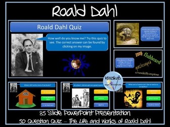 Roald Dahl Presentation and Quiz