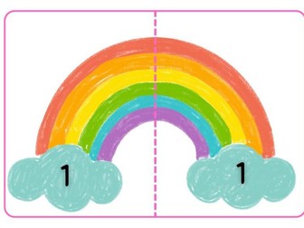 Number Bonds to 20 Activity - Rainbows