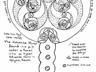 Printable Iron Age mirror design