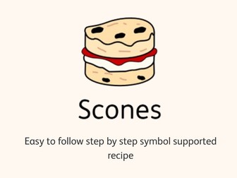 Easy Scone Recipe | Symbol-Supported Baking Activity | SEN | Autism | Life Skills | Visual Recipe