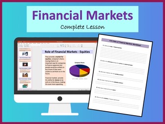 Financial Markets - A Level Economics