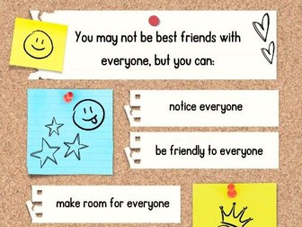 Poster "You can't be friends with everyone..."