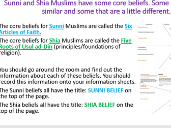 Sunni and Shia