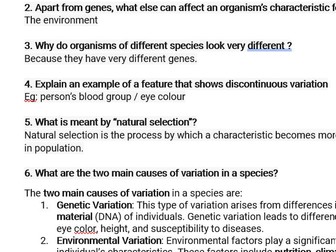 Variation Questions with Answers