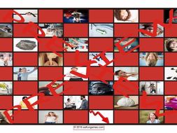 Antonyms Checker Board Game