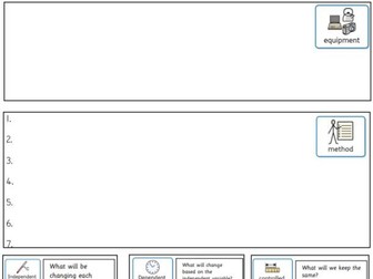 KS2 Science Investigation Planning Sheet