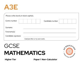 GCSE Maths Paper 1 Practice Material 9-1