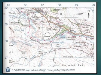 River Tees Case Study & OS Maps