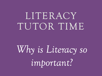 Importance of Literacy Tutor Session
