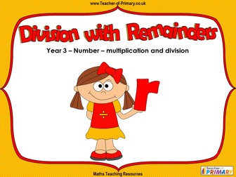 Division with Remainders - Year 3