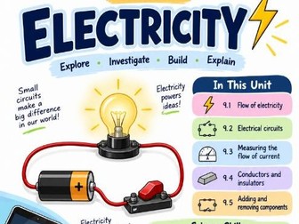Grade 7 Science – Unit 9: Electricity | 31-Page Activity Workbook