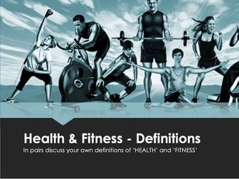 AQA GCSE PE Resources- Health, Fitness and Sedentary Lifestyle