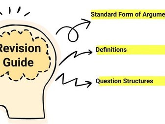 AQA A-Level Philosophy - Key arguments in standard form & definitions
