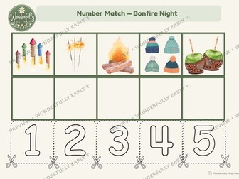 Bonfire Night Number Match