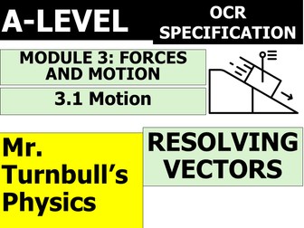 Resolving Vectors (OCR A-Level Physics)