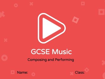 GCSE AQA Music Composition and Performance logbook & student support