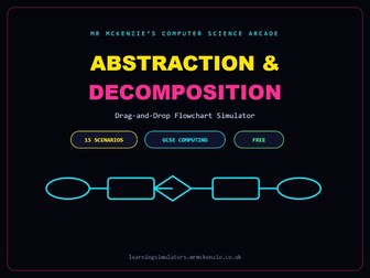 Abstraction and Decomposition Flowchart Simulator