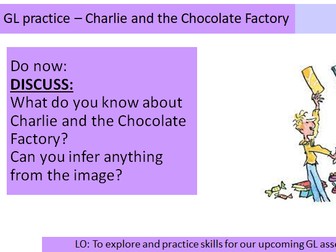 International GL Practice Progress Test Lesson Resource - Charlie and the Chocolate Factory by Dahl