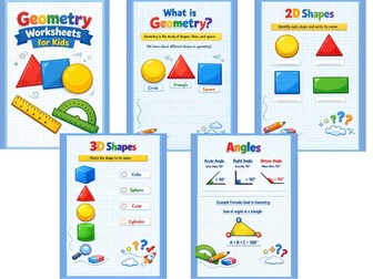 Area and Perimeter of Basic Shapes Worksheets | Geometry Practice | KS2 Maths | Printable PDF