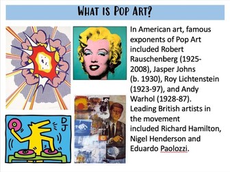 Pop Art Basics Lesson Powerpoint