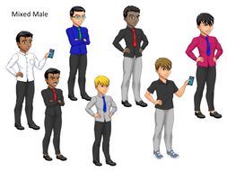 Mixed Male Avatars x 7