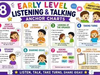 Listening and Talking Early Level Anchor Charts