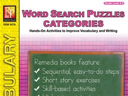 Word Search Puzzles: Categories