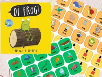 Oi Frog colourful semantics- Build a sentence