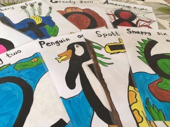 Number zoo flash cards number recognition