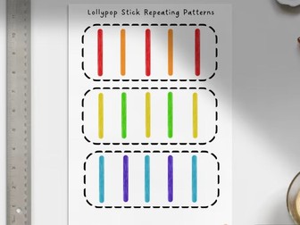 Lollypop Stick Repeating Patterns