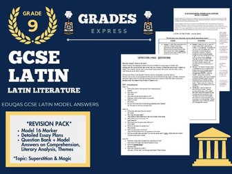 GCSE EDUQAS Latin: GRADE 9 Latin Literature Revision Pack