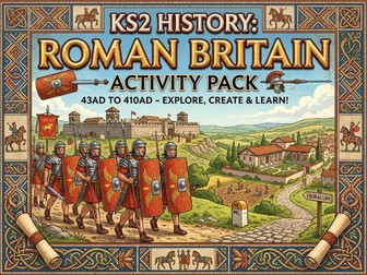 Roman Britain Activity Pack | KS2 History Worksheets, Word Searches & Puzzles (Print & Go)