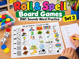 Phonics: Roll and spell it RWI set 2 sounds game