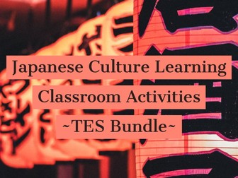 Japanese Classroom Activities