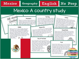 Mexico: Country study - Mini book - Geography