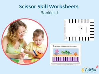 Cutting & Scissor Skills Beginners Booklet 1 GriffinOT