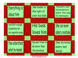 Bad Bosses Cards 4 Pages = 36 Cards