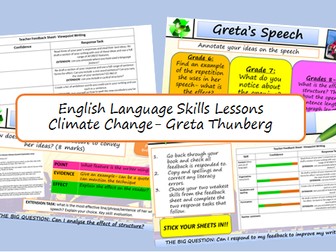 Climate Change- English Language Skills GCSE