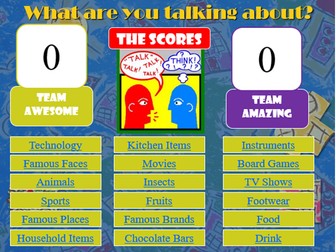 What are you talking about? A fun and interactive speaking and listening game!