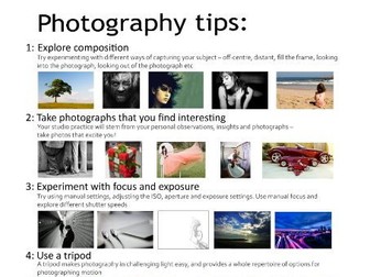 Photography : Top 10 Tips