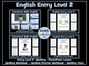 English Functional Skills - Entry Level 2 Spelling Bundle