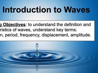 BTEC Applied Science Unit 1: Introduction to Waves