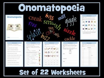 Onomatopoeia Worksheets